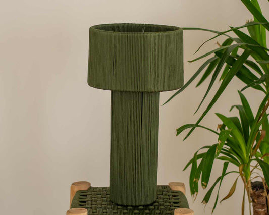 Khaki rope lamp 45cm