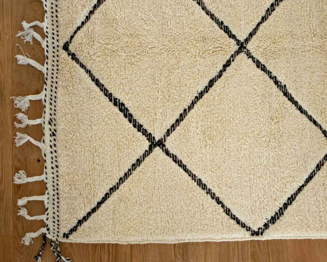 Tapis Beni Ouarain beige 1,63 x 2,63