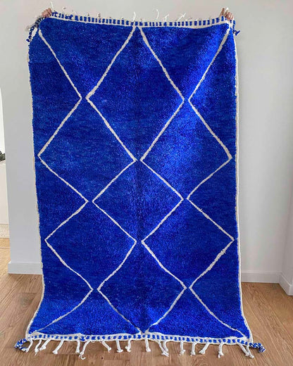 Beni Ouarain Blue Rug 1.56 x 2.56